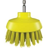 HyDrive Round Drill Brush, Extra Stiff Bristles, 3-1/10" Long, Yellow NRZ Safety Inc.