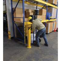 Borne, Acier, 42" h x 5-1/2" la, Jaune NRZ Safety Inc.