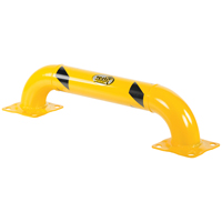 Garde-corps &agrave; profil bas pour rayonnages, 3' la x 0,75' h, Jaune NRZ Safety Inc.