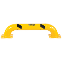 Garde-corps &agrave; profil bas pour rayonnages, 3' la x 0,75' h, Jaune NRZ Safety Inc.