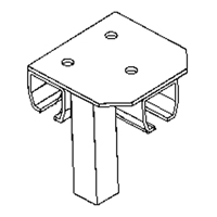 Floor Mount Curtain Partition Connector NRZ Safety Inc.