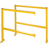 Perimeter Guards - Tubular Style, 48" W x 49-1/2" H, Yellow NRZ Safety Inc.