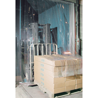 Strip Curtain Doors, 10' x 10' Door Opening, 12" Strip Width, 0.120" Strip Thickness NRZ Safety Inc.