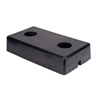 Molded Dock Bumpers, Rubber, 18" W x 4" D x 10" H NRZ Safety Inc.