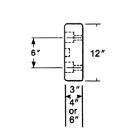 Butoirs de quai en caoutchouc moul&eacute;s, Caoutchouc, 30" la x 4" p x 10" h NRZ Safety Inc.