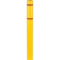 Polyethylene Bollard Covers, 4-1/2" Dia. x 52" L, Yellow NRZ Safety Inc.