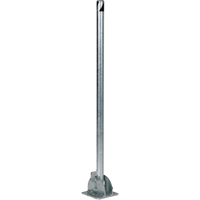 Butoirs repliables, Acier, 42" h x 1-3/4" la, Argent NRZ Safety Inc.