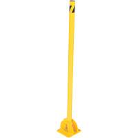 Butoirs repliables, Acier, 42" h x 1-3/4" la, Jaune NRZ Safety Inc.