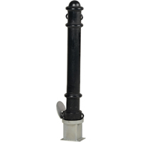 Bornes d&eacute;coratives amovibles, Acier, 40" h x 4-1/2" la, Noir NRZ Safety Inc.