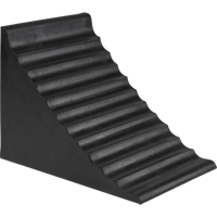 Wheel Chock, 9-7/8" x 7-1/8" x 7-1/2", Black NRZ Safety Inc.