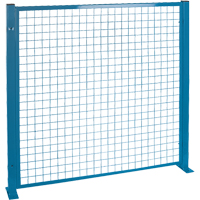 Protecteurs de p&eacute;rim&egrave;tre - Style treillis m&eacute;tallique, 4' h x 4' la, Bleu NRZ Safety Inc.