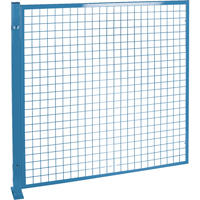 Protecteurs de p&eacute;rim&egrave;tre - Style treillis m&eacute;tallique, 4' h x 4' la, Bleu NRZ Safety Inc.