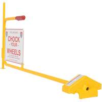 Cale &agrave; rail pour drapeau NRZ Safety Inc.