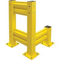 Industrial Safety Guard Rail, Steel, 19" L x 12" H, Safety Yellow NRZ Safety Inc.