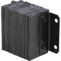 Laminated Dock Bumper, Horizontal, Rubber, 12" W x 6" D x 10" H NRZ Safety Inc.