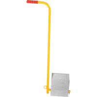 Aluminum Wheel Chock With Handle, 7" W x 11-7/8" D x 7-11/16" H NRZ Safety Inc.