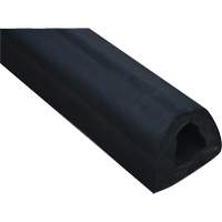 Extruded Rubber Bumper, Rubber, 4-1/8" W x 120" L x 3-7/8" D NRZ Safety Inc.