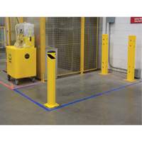Safety Bollard, Steel, 36" H x 5-1/2" W, Yellow NRZ Safety Inc.