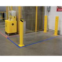 Butoir de s&eacute;curit&eacute;, Acier, 42" h x 5-1/2" la, Jaune NRZ Safety Inc.