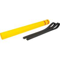 Capuchon en poly&eacute;thyl&egrave;ne pour borne de protection, 4-1/2" dia. x 52" l, Rouge/Jaune NRZ Safety Inc.