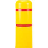 Capuchon en poly&eacute;thyl&egrave;ne pour borne de protection, 4-1/2" dia. x 52" l, Rouge/Jaune NRZ Safety Inc.