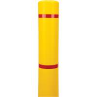 Polyethylene Bollard Cover, 4-1/2" Dia. x 64" L, Red/Yellow NRZ Safety Inc.