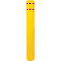 Capuchon en poly&eacute;thyl&egrave;ne pour borne de protection, 6-5/8" dia. x 52" l, Rouge/Jaune NRZ Safety Inc.