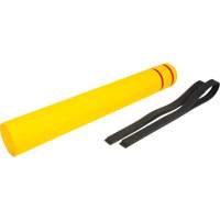Capuchon en poly&eacute;thyl&egrave;ne pour borne de protection, 6-5/8" dia. x 52" l, Rouge/Jaune NRZ Safety Inc.