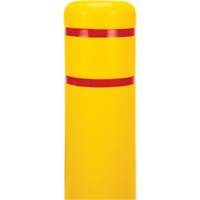 Capuchon en poly&eacute;thyl&egrave;ne pour borne de protection, 6-5/8" dia. x 52" l, Rouge/Jaune NRZ Safety Inc.