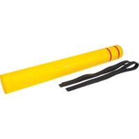 Capuchon en poly&eacute;thyl&egrave;ne pour borne de protection, 6-5/8" dia. x 60" l, Rouge/Jaune NRZ Safety Inc.