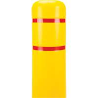 Capuchon en poly&eacute;thyl&egrave;ne pour borne de protection, 6-5/8" dia. x 60" l, Rouge/Jaune NRZ Safety Inc.