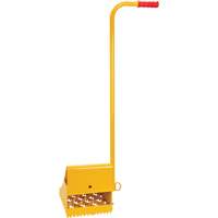 Ice Chock with Ergonomic Handle, Steel, Yellow, 8-1/16" W x 10-5/8" D x 8-13/16" H NRZ Safety Inc.