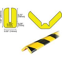 Butoir de protection de rebords mod&egrave;le W 5M, Longueur 16,42' (5 m) NRZ Safety Inc.