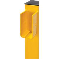 Corner Post for Light-Duty Guard Rails, Steel, 42" H, Safety Yellow NRZ Safety Inc.