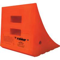 70 Ton Large Equipment Wheel Chock, Urethane, Orange NRZ Safety Inc.