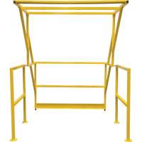 Mezzanine Safety Gate, 70" L x 77" H, 78" Raised, Yellow NRZ Safety Inc.