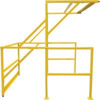 Mezzanine Safety Gate, 70" L x 77" H, 78" Raised, Yellow NRZ Safety Inc.