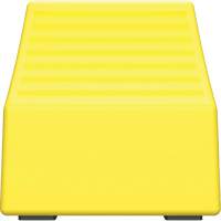 Cale de roue ultra-robuste pour l'exploitation mini&egrave;re Checkers Safety, PEHD, Jaune, 14-1/2" la x 17-1/2" p x 16" h NRZ Safety Inc.