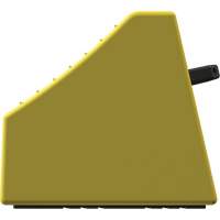 Cale de roue ultra-robuste pour l'exploitation mini&egrave;re Checkers Safety sans support, PEHD, Jaune, 14-1/2" la x 17-1/2" p x 16" h NRZ Safety Inc.
