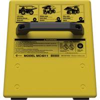 Cale de roue ultra-robuste pour l'exploitation mini&egrave;re Checkers Safety sans support, PEHD, Jaune, 14-1/2" la x 17-1/2" p x 16" h NRZ Safety Inc.