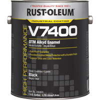 High-Performance V7400 System 340 VOC DTM Alkyd Enamel, Black, High-Gloss, Gallon NRZ Safety Inc.