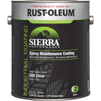 Rev&ecirc;tement dentretien &eacute;poxydique &agrave; base deau Sierra S60 Partie 2 Couche de fond, Gallon, Transparent NRZ Safety Inc.