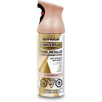 Couche de fond et rev&ecirc;tement perl&eacute; &agrave; vaporiser Universal, Rose champagne, M&eacute;tallique, Canette a&eacute;rosol NRZ Safety Inc.
