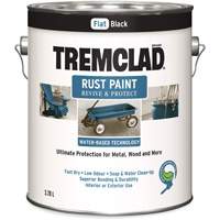Peinture antirouille &agrave; base d'eau Tremclad, 3,78 L, Gallon, Noir NRZ Safety Inc.
