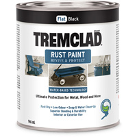 Peinture antirouille &agrave; base d'eau Tremclad, 946 ml, Canette, Noir NRZ Safety Inc.