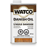 Huile danoise Watco, 947 ml, Noyer fonc&eacute;, Transparent NRZ Safety Inc.