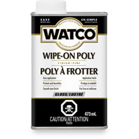 Teinture &agrave; essuyage en poly Watco, 473 ml, Transparent, Brillant NRZ Safety Inc.