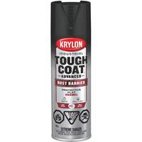 Peinture Tough Coat avec technologie Rust Barrier, Noir, Plat, 425 g, Canette a&eacute;rosol NRZ Safety Inc.