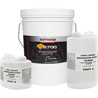 6700 100% Solids Decorative Epoxy, 3 gal., Epoxy-Based, High-Gloss, Clear NRZ Safety Inc.