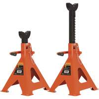 856A Jack Stands, Locking Handle/Ratchet, 6 Ton(s) Capacity, 15-1/2" - 24" H NRZ Safety Inc.